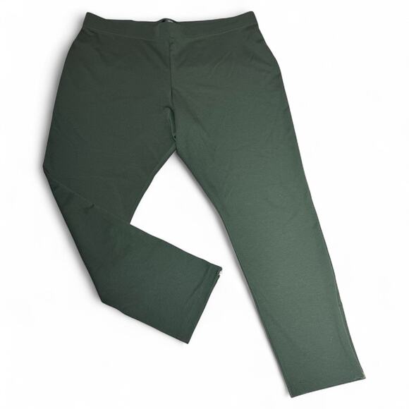 Mossimo Stretch Skinny Ponte Pants Leggings Sage Green Size 2X Side Zip Ankle - Picture 4 of 9